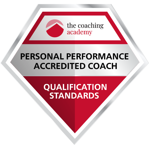 Personal Performance Accredited Coach Badge. Issued by The Coaching Academy